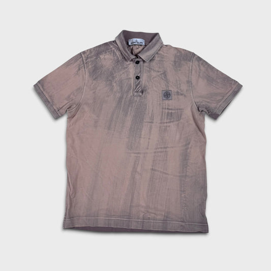 Stone Island Hand Brushed Polo Shirt L