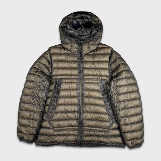 CP Company Khaki DD Shell Puffer Goggle Jacket 3XL