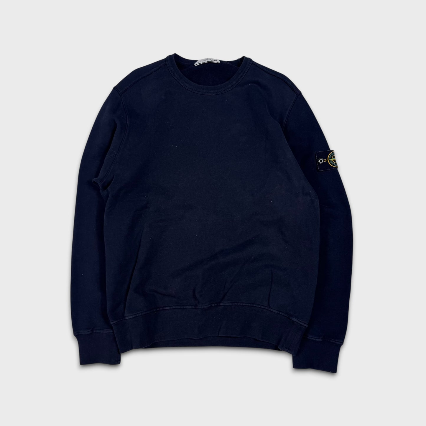 Stone Island Navy Crewneck Sweatshirt L