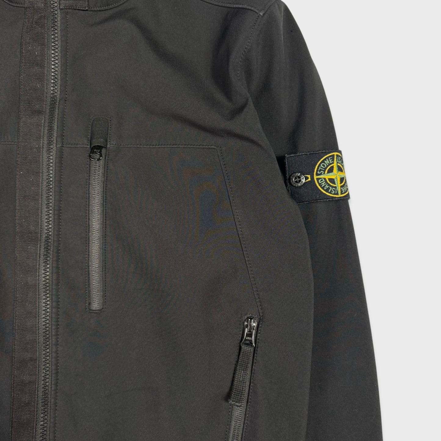 Stone Island Black Soft Shell-R Jacket L