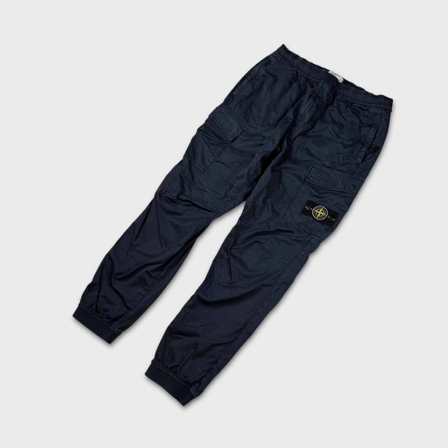 Stone Island Navy Tela Cargo Pants W34