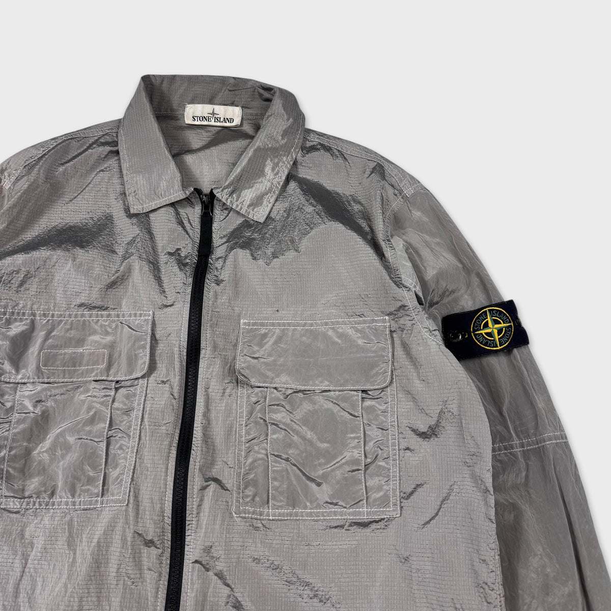 Stone Island Nylon Metal Full Zip Overshirt L