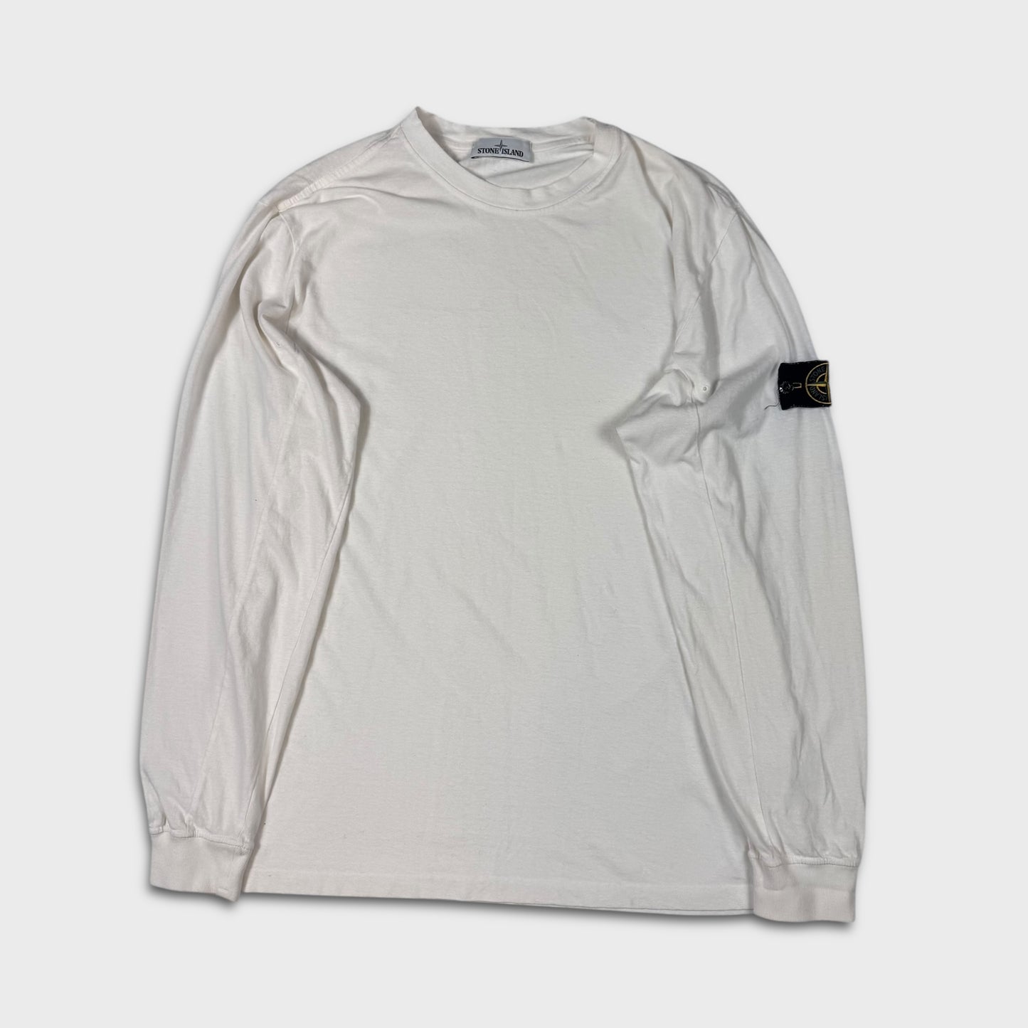 Stone Island White Longsleeve T-Shirt 3XL
