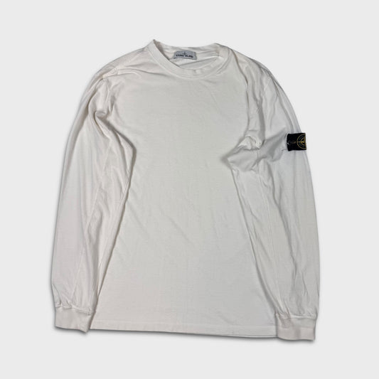 Stone Island White Longsleeve T-Shirt 3XL