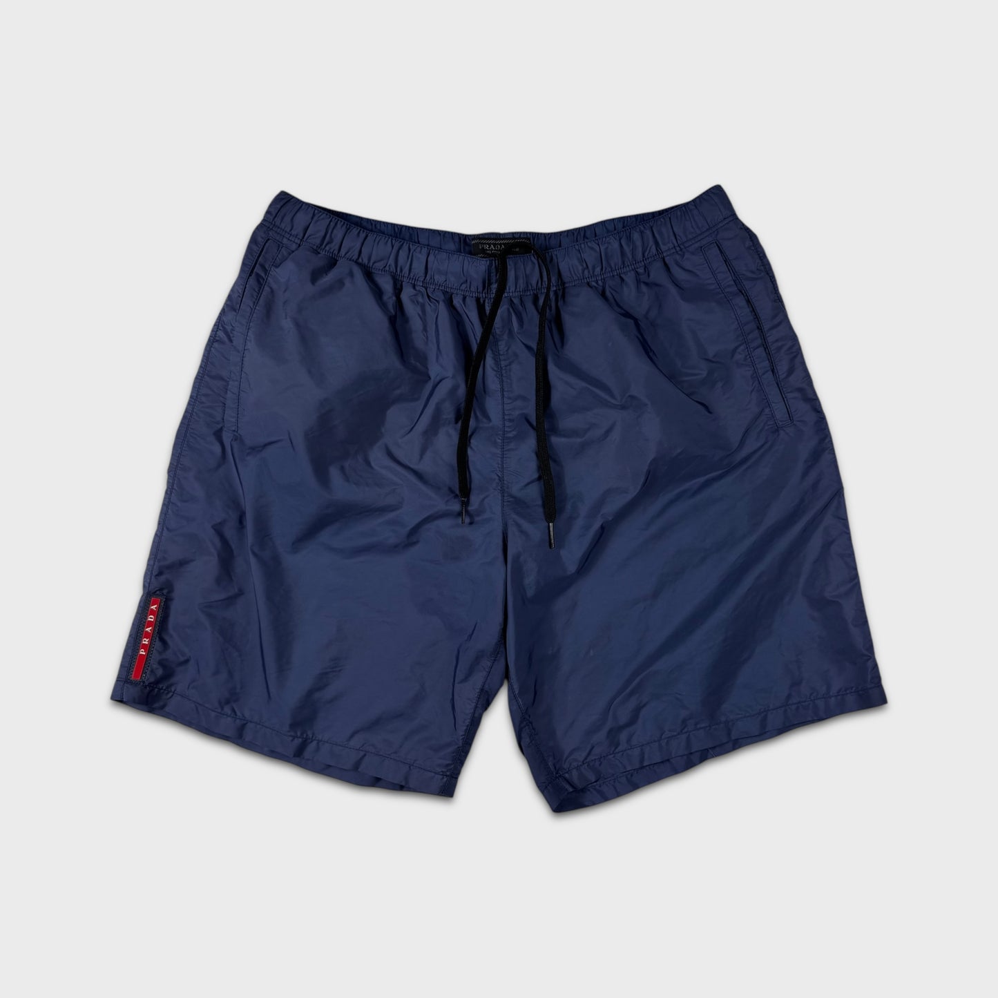 Prada Sport Navy Nylon Shorts M
