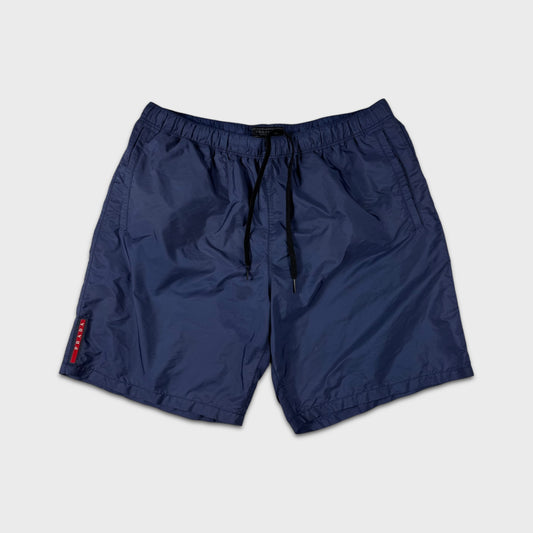 Prada Sport Navy Nylon Shorts M