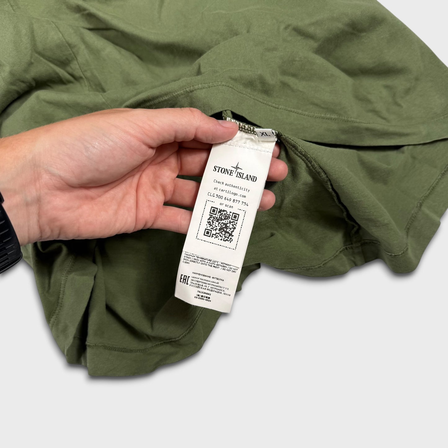 Stone Island Green Graphic T-Shirt XL