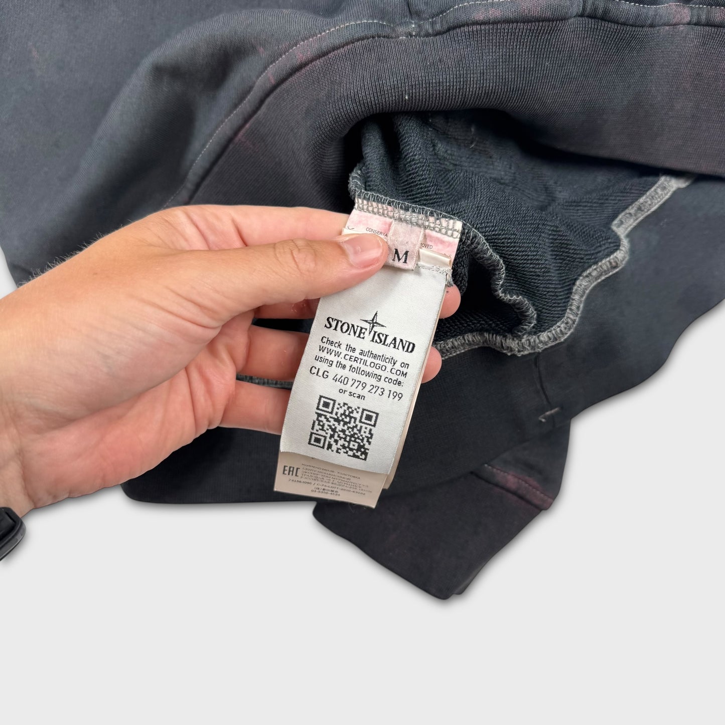 Stone Island Washed ‘Dust’ Hoodie M