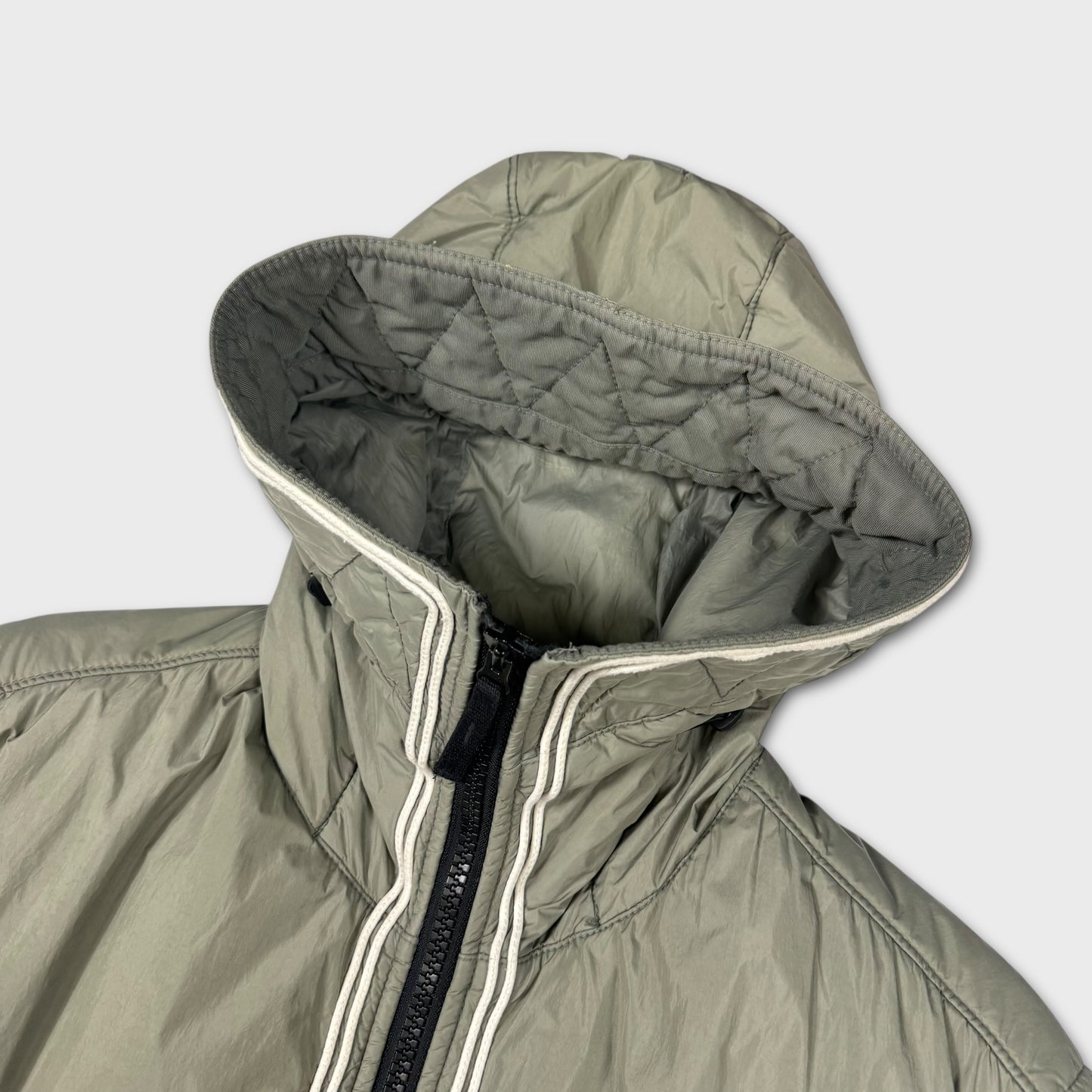 Stone Island Olive Garment Dyed Crinkle Reps NY L