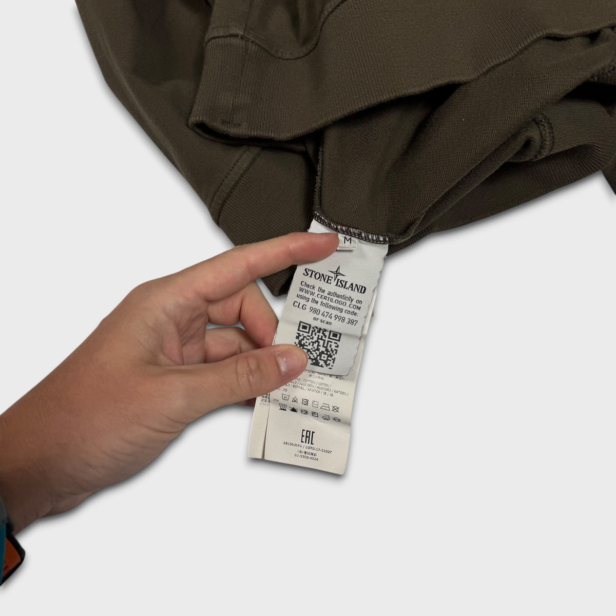 Stone Island Green Ghost Crewneck M