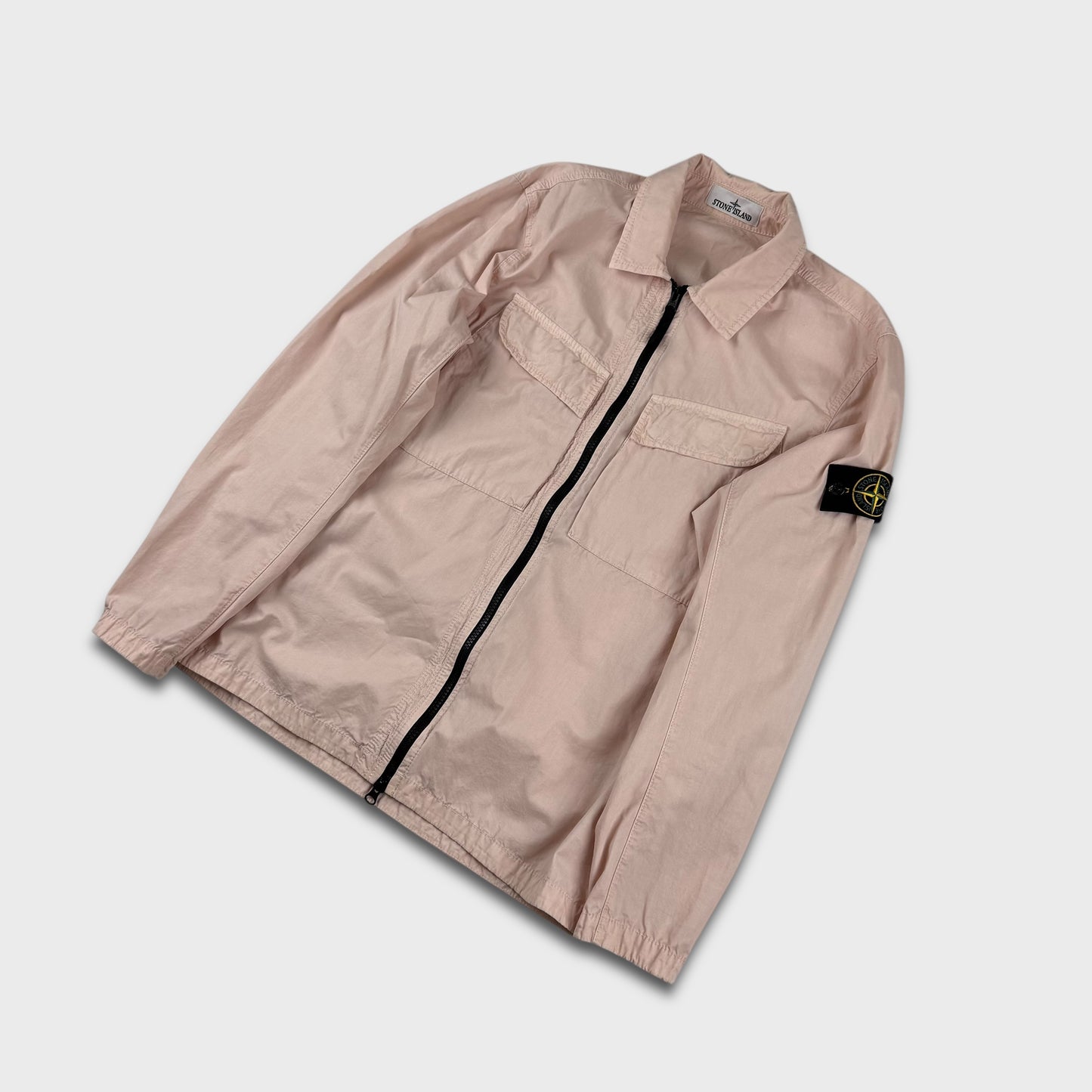 Stone Island Peach Full Zip Overshirt M