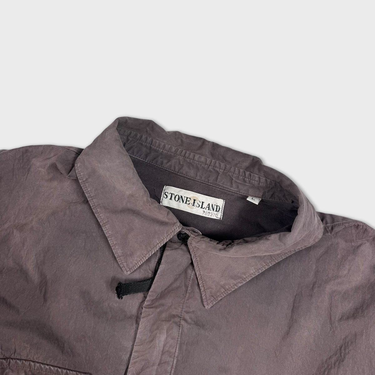 Stone Island 2000’s Crinkle Canvas Overshirt L