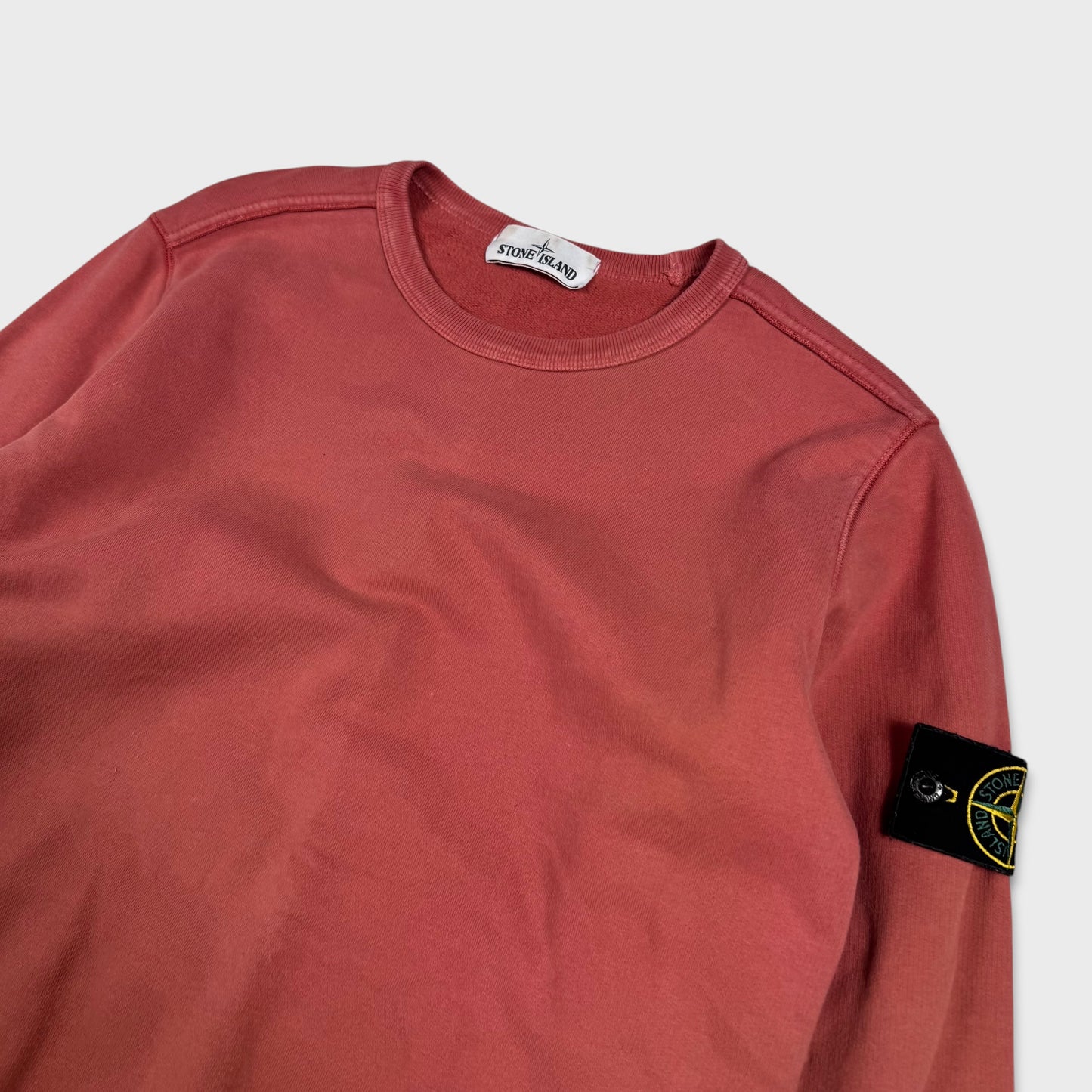 Stone Island Brick Red Crewneck Sweatshirt S