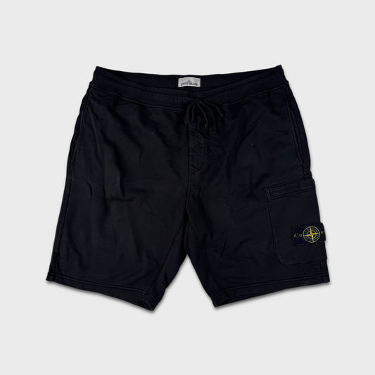 Stone Island Black Cotton Shorts 3XL