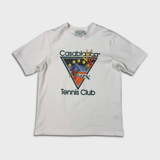 Casablanca White Tennis Club T-Shirt M