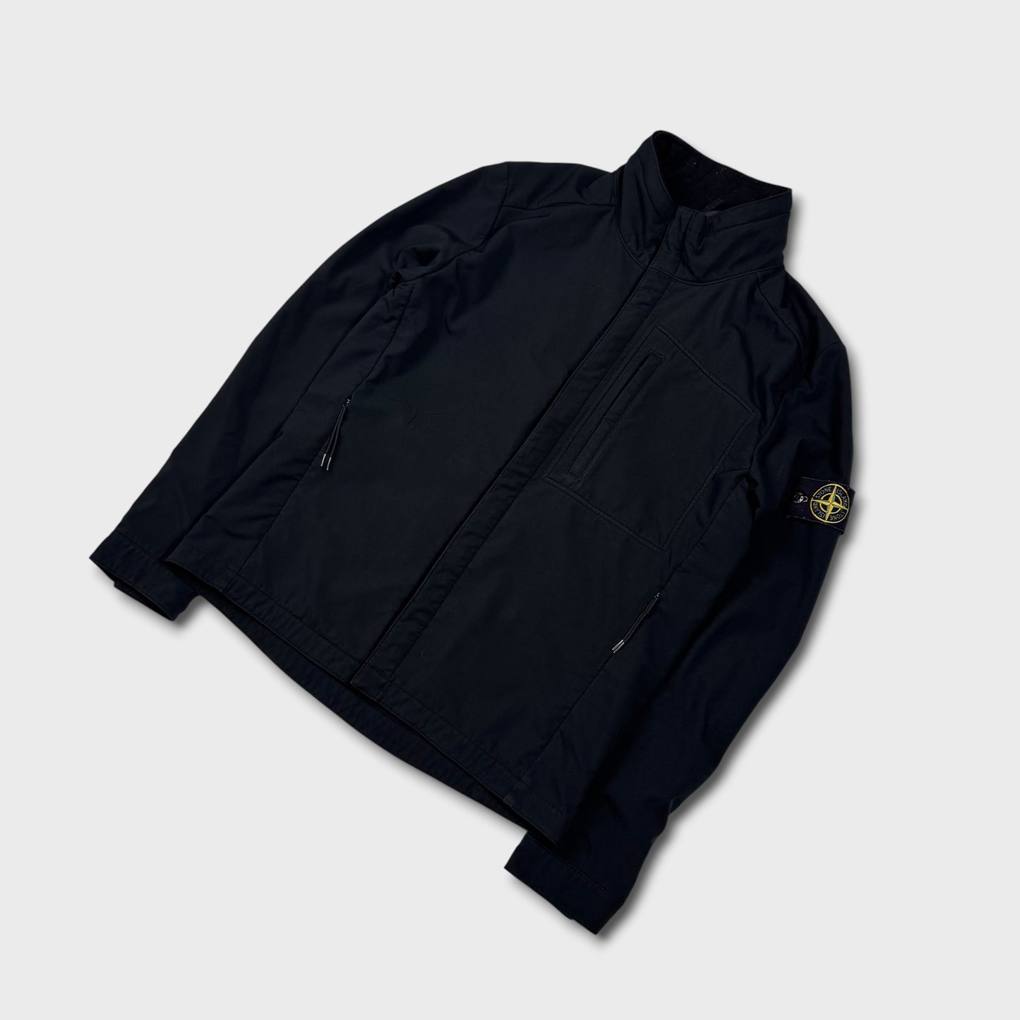 Stone Island Black Soft Shell-R Jacket L