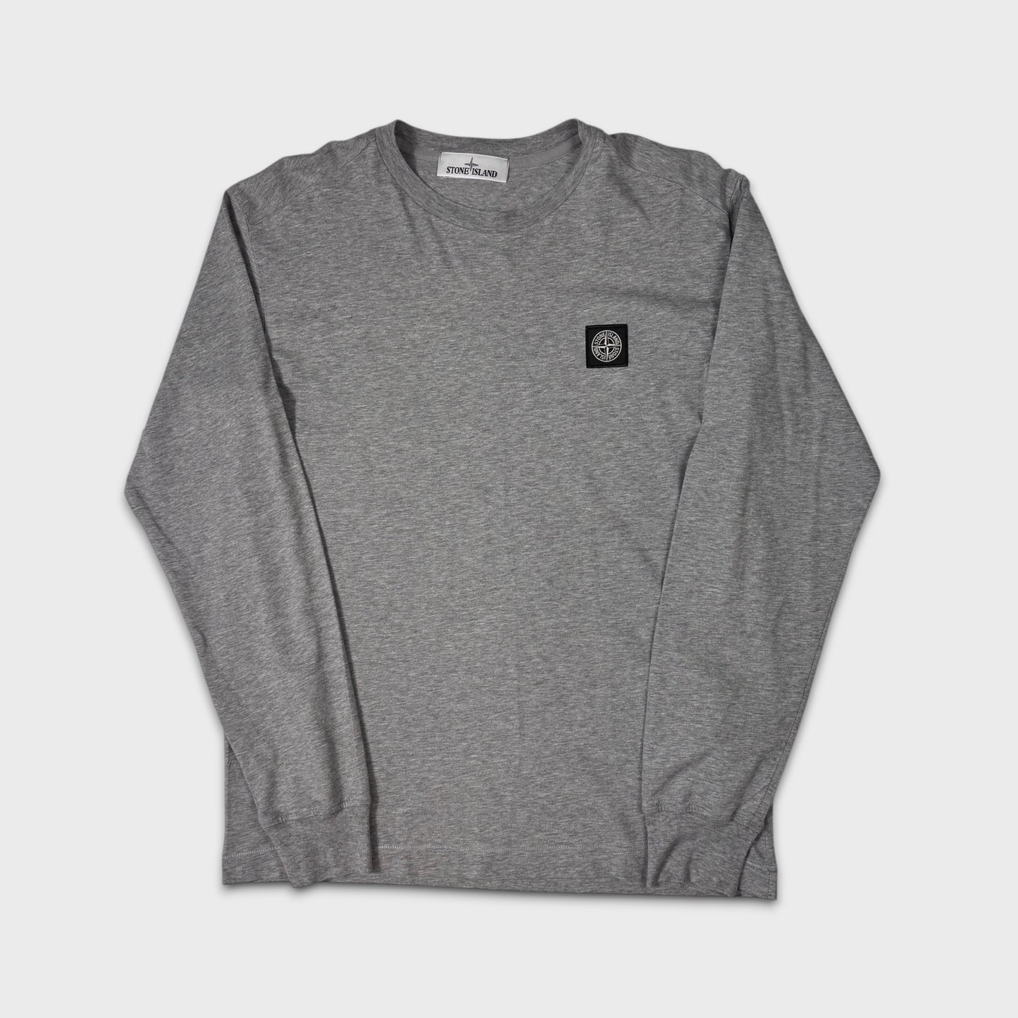Stone Island Grey Longsleeve Compass T-Shirt M