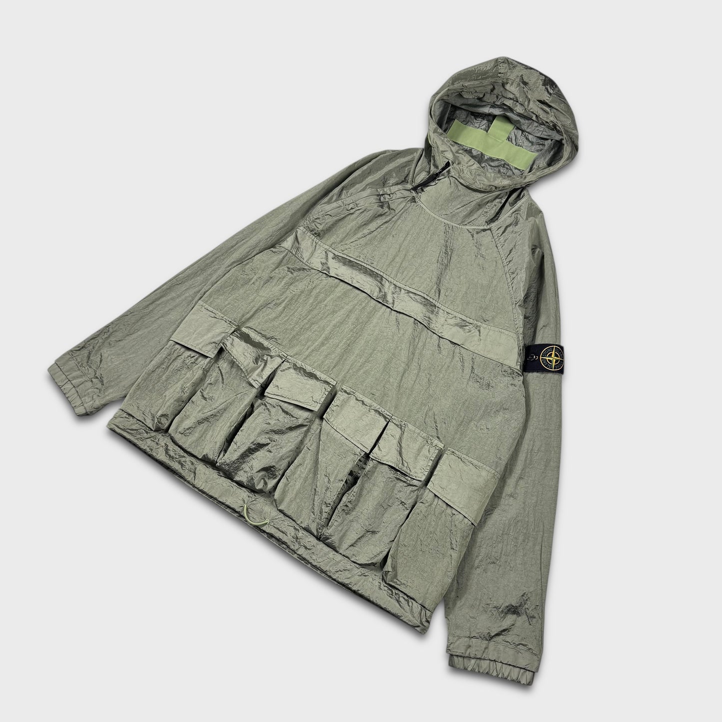 Stone Island Nylon Metal Watro-TC Regenerated Econyl Nylon Smock Jacket L