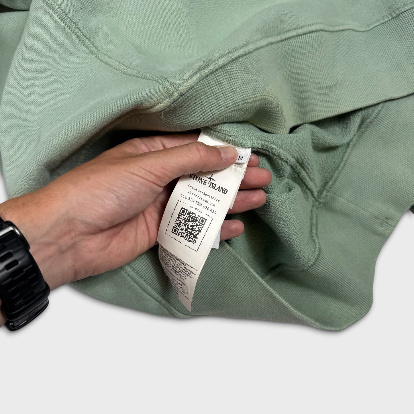 Stone Island Sage Crewneck Sweatshirt M