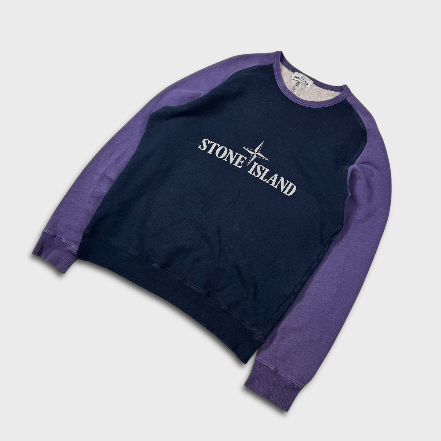 Stone Island Two-Tone Reflective Crew XXL