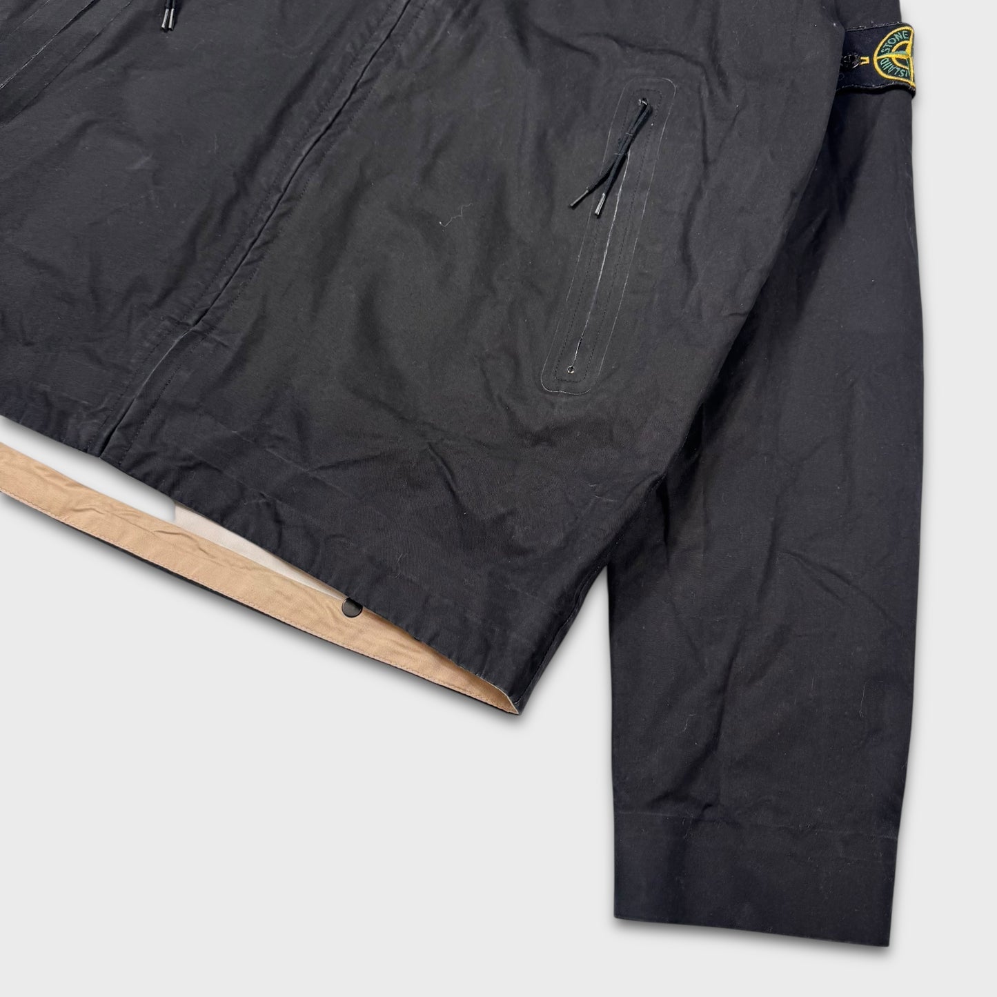 Stone Island 2008 Ventile Taped Seam Hooded Jacket XL