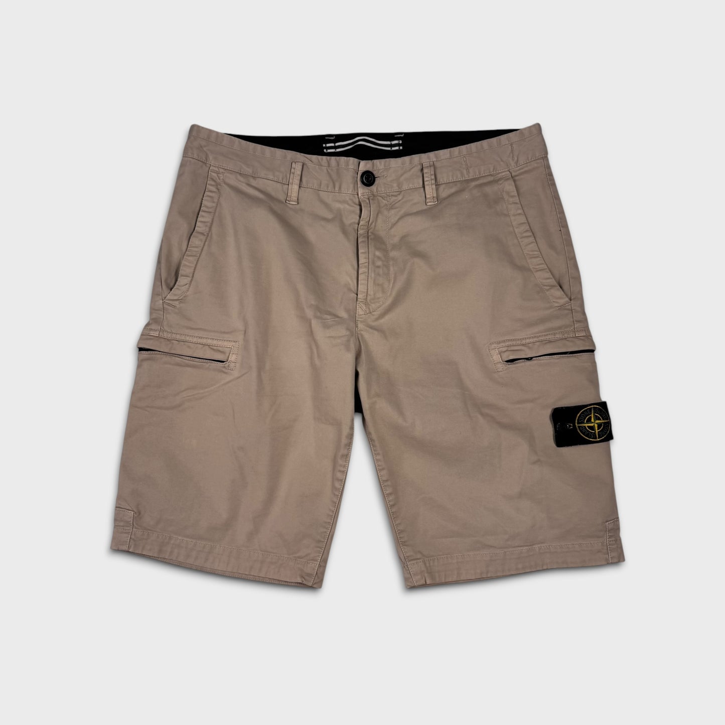 Stone Island Beige Cargo Shorts W33