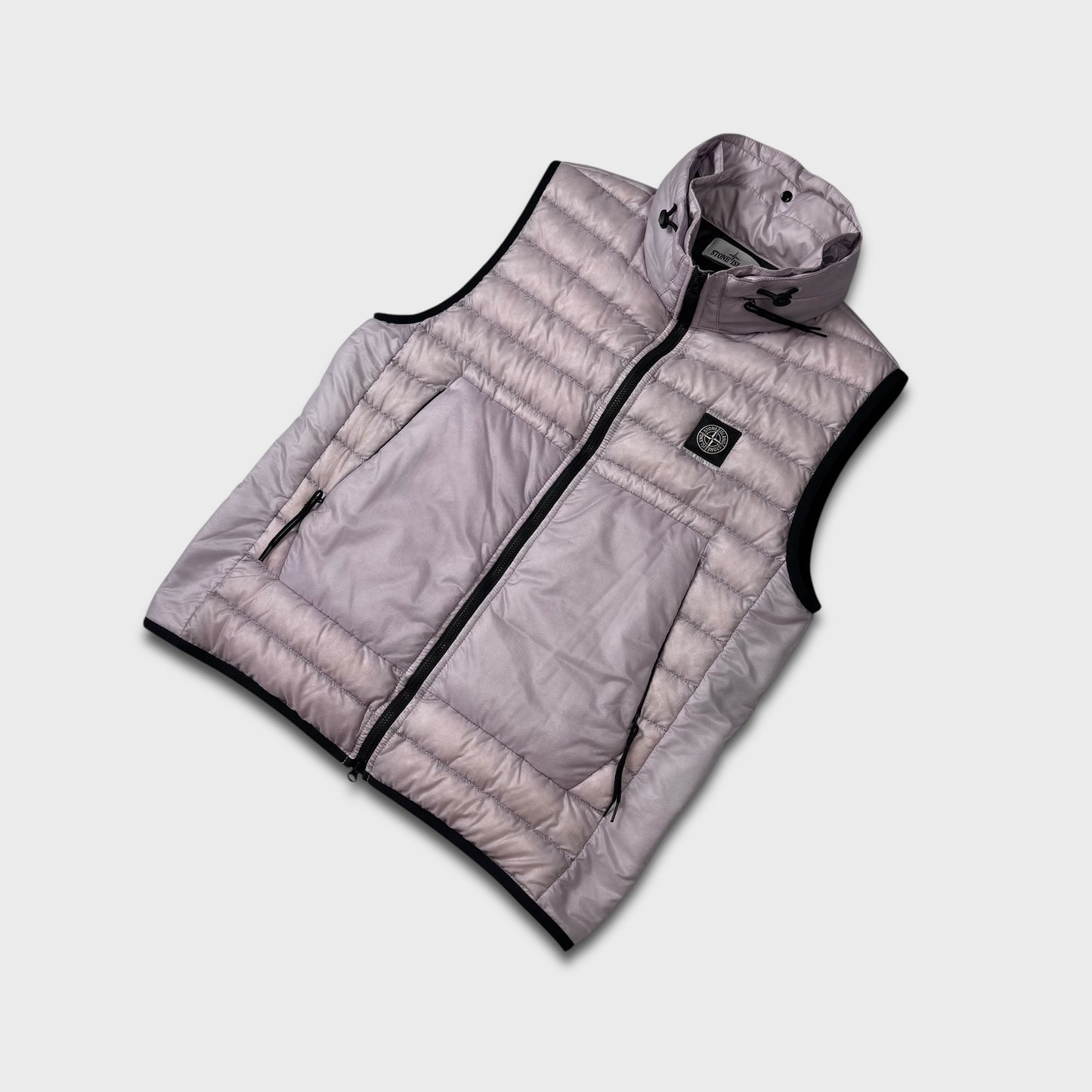 Stone Island Micro Ripstop Bio Pink Gilet Jacket S