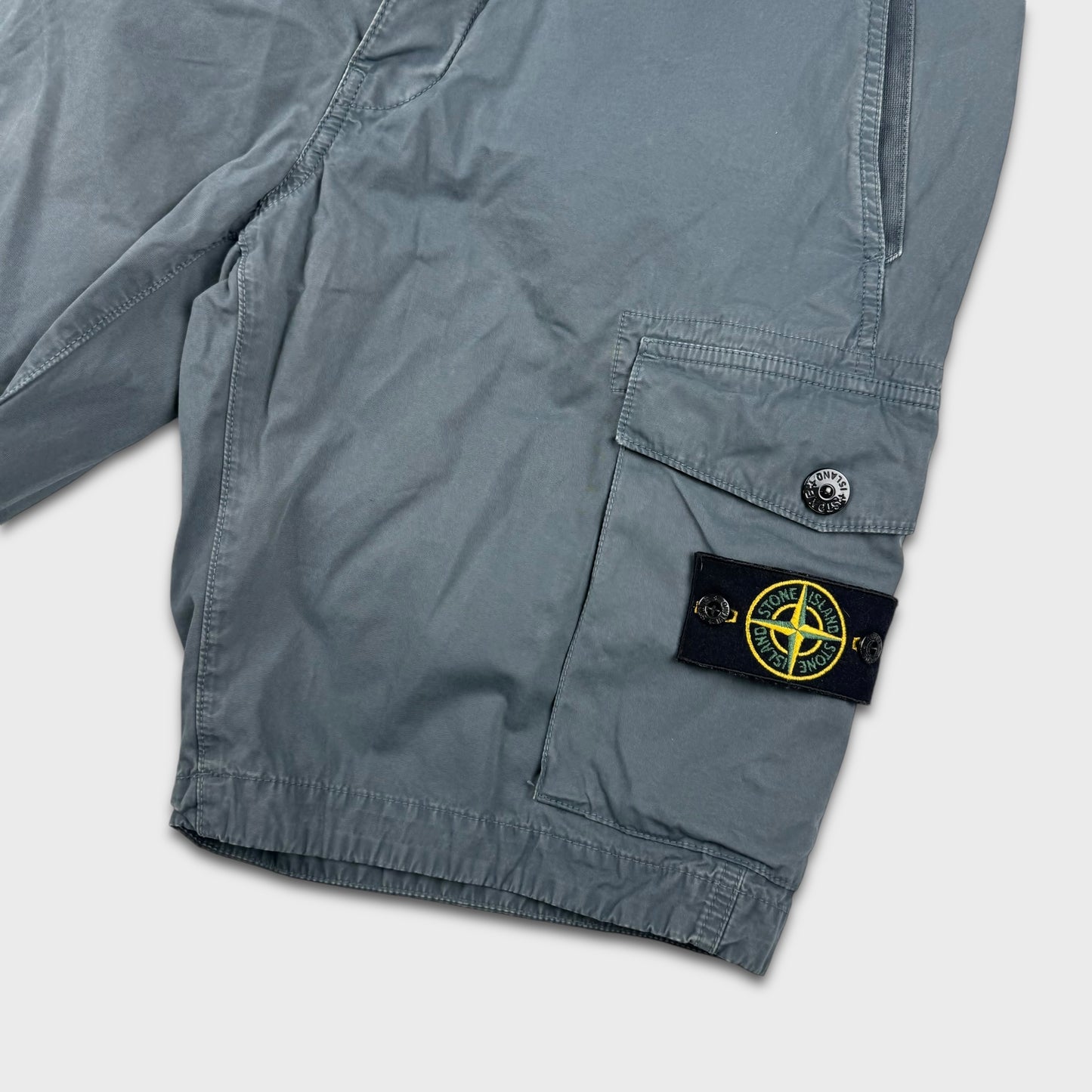 Stone Island Grey Cargo Shorts W36