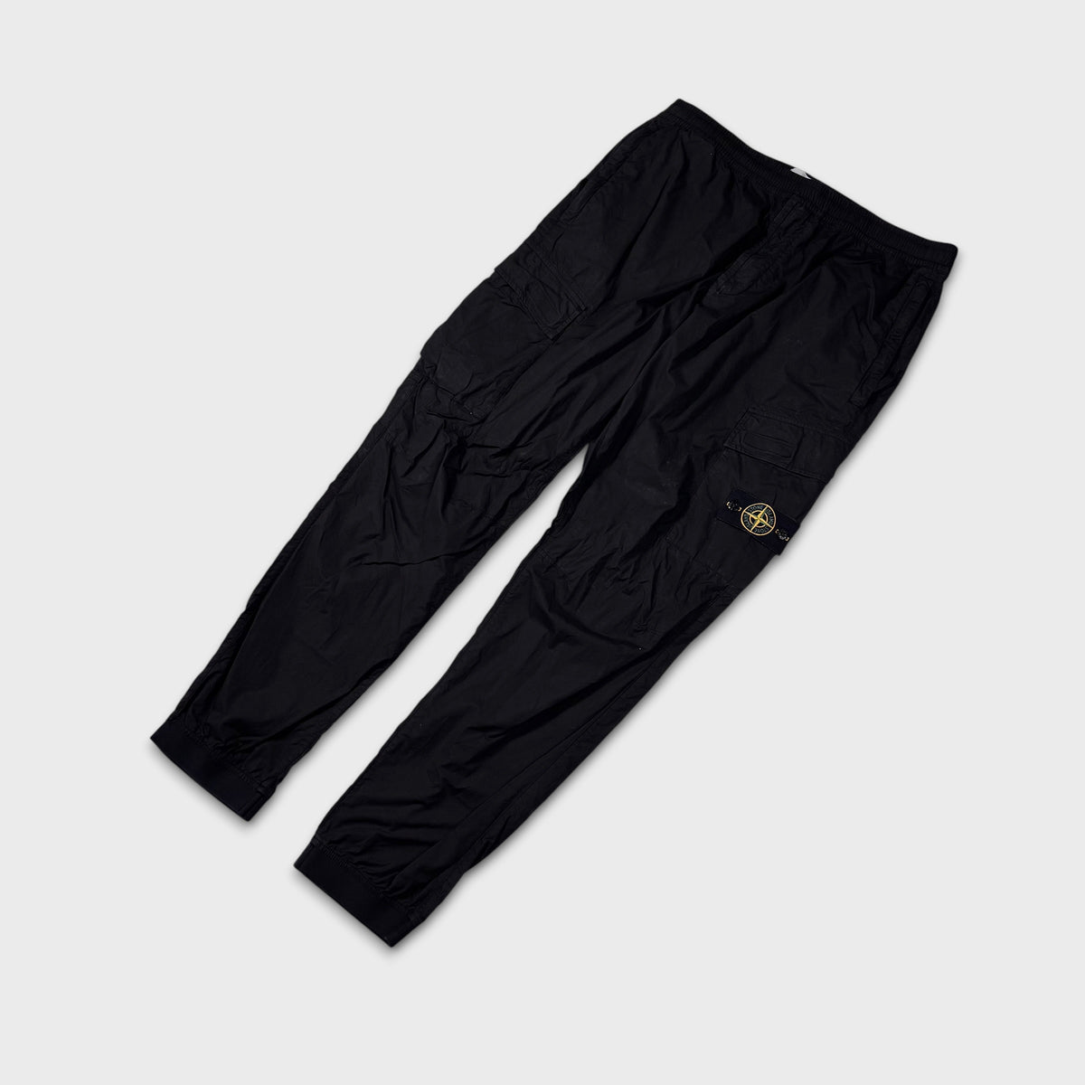 Stone Island Black Tela Cargo Pants W38