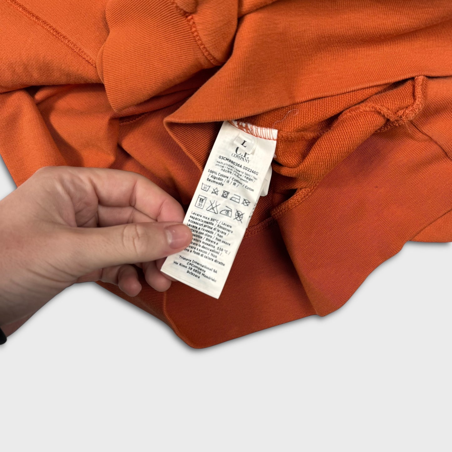 CP Company Orange Lens Crewneck L