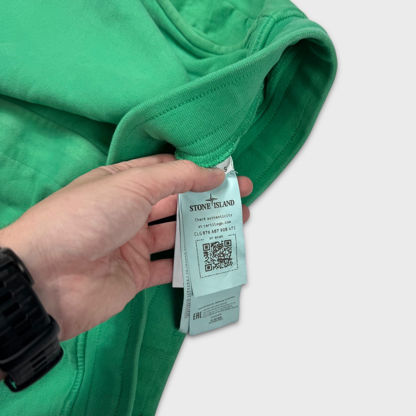 Stone Island Green Cotton Shorts S
