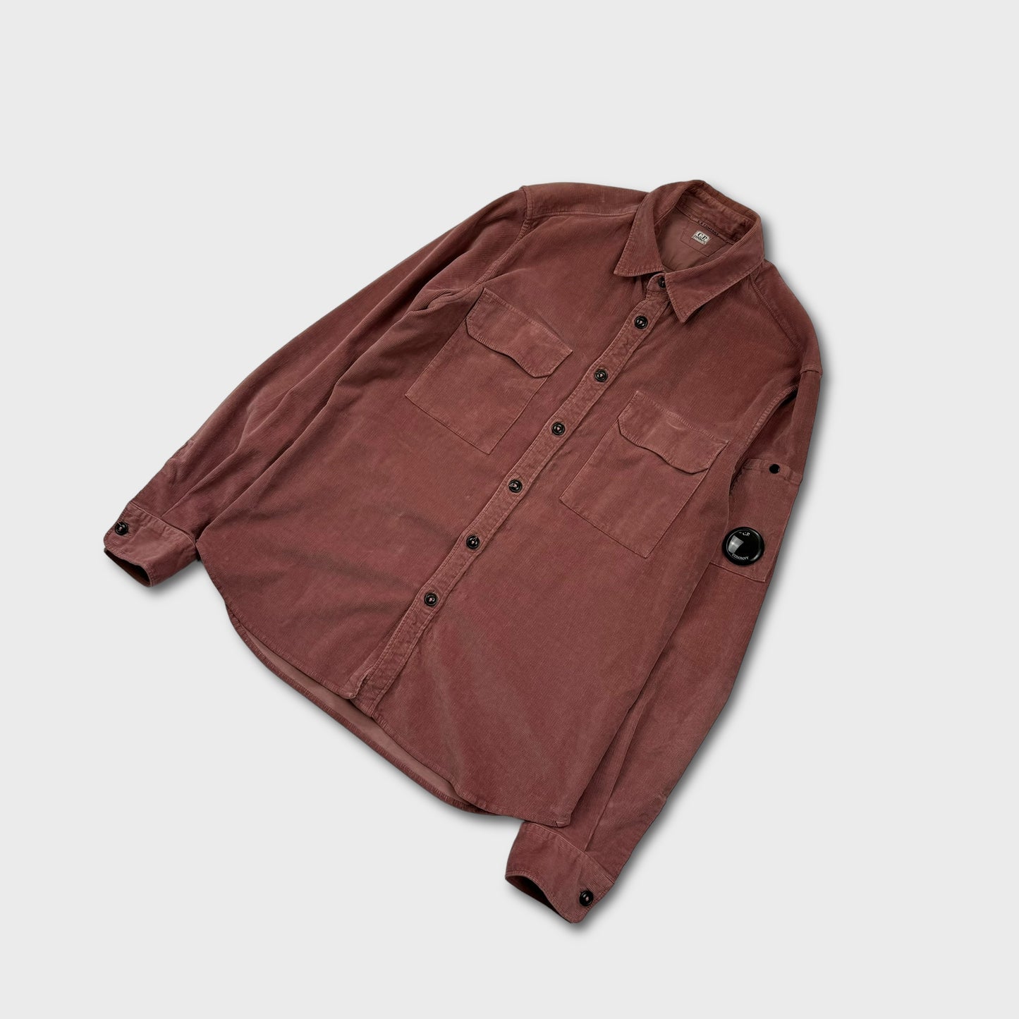 CP Company Pink Cotton Corduroy Overshirt M