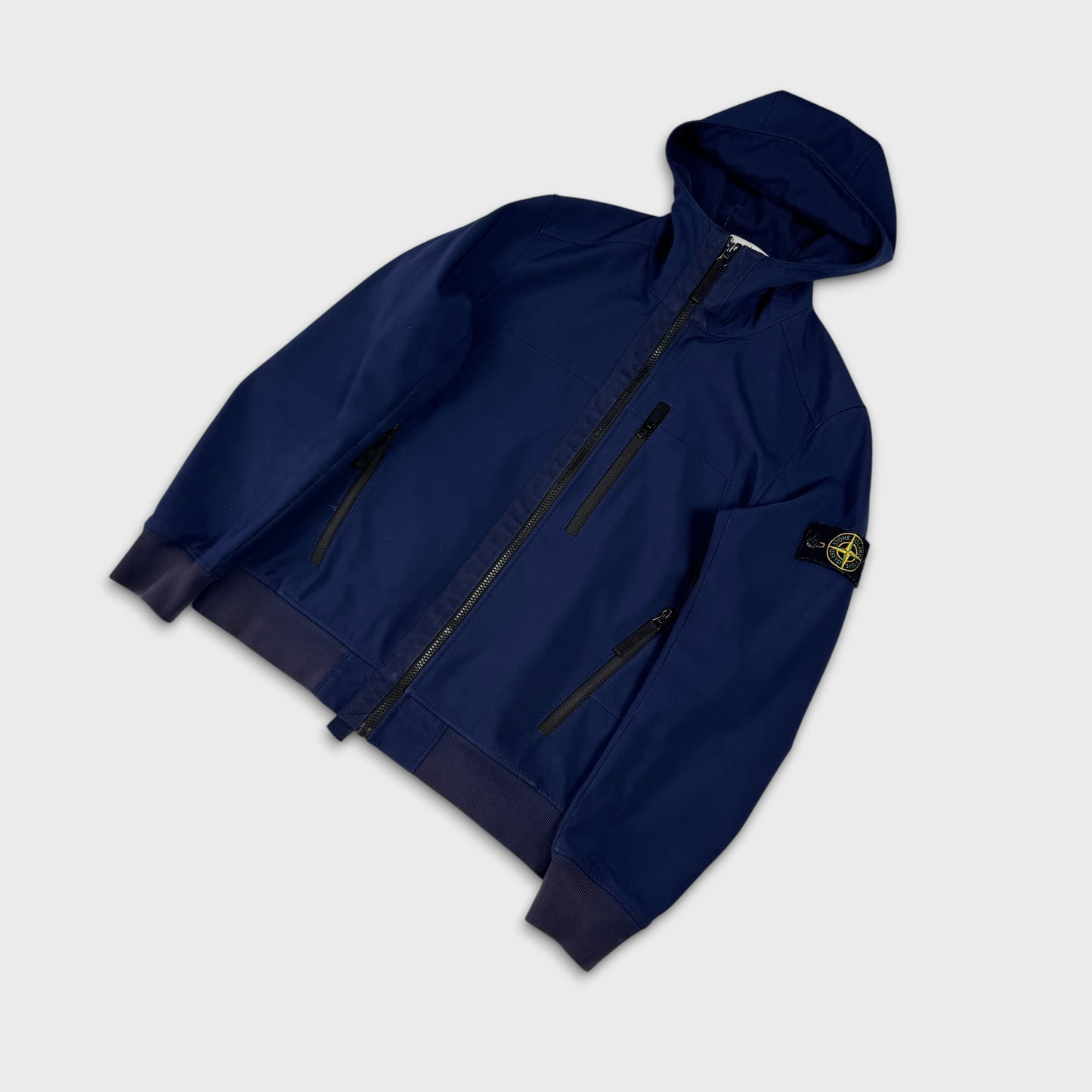 Stone Island Blue Soft Shell Jacket M