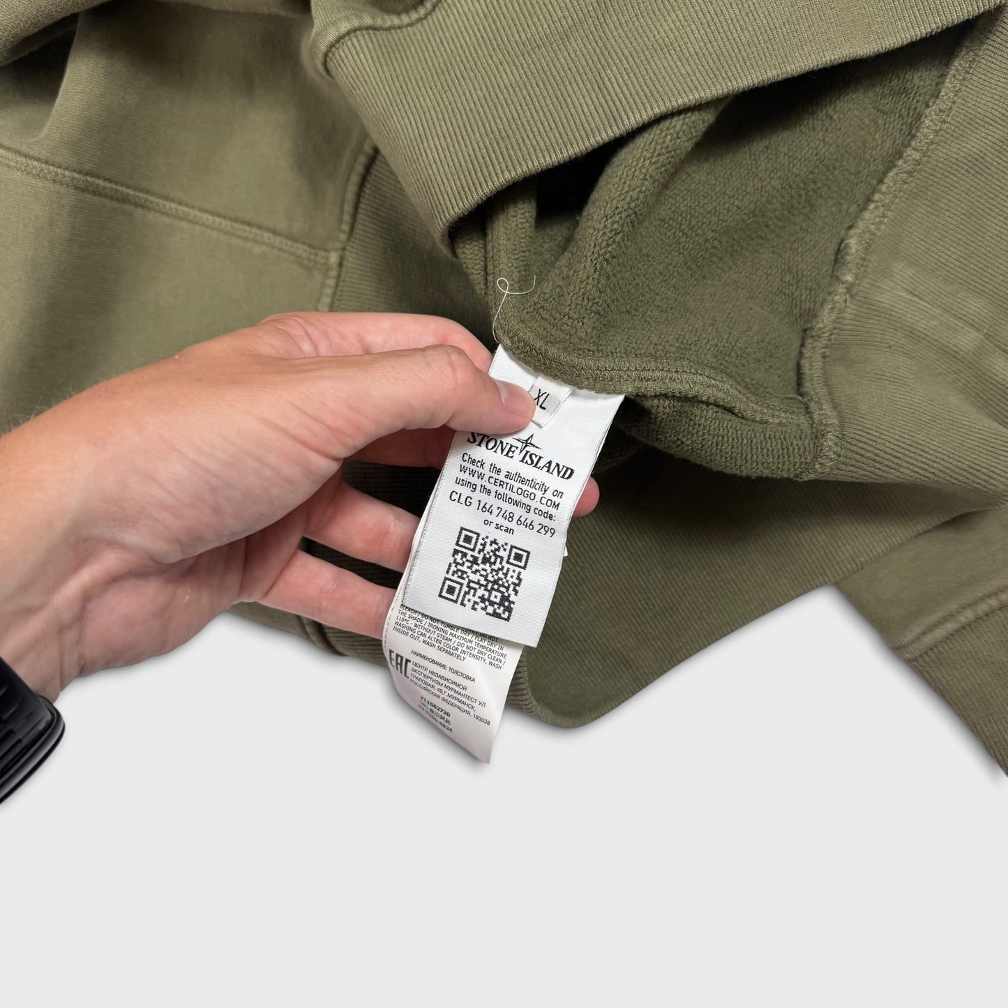 Stone Island Olive Green Crewneck XL