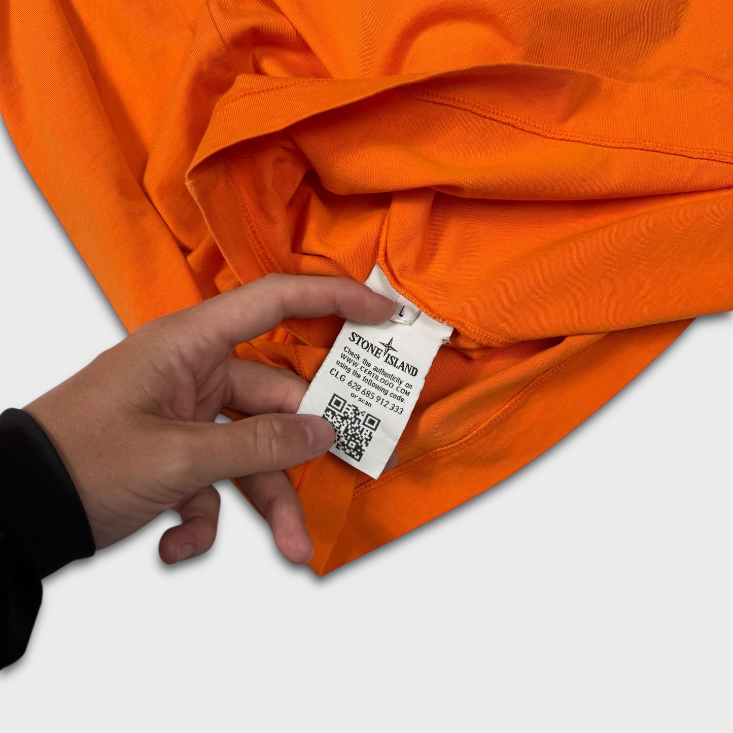 Stone Island Orange Compass T-Shirt L