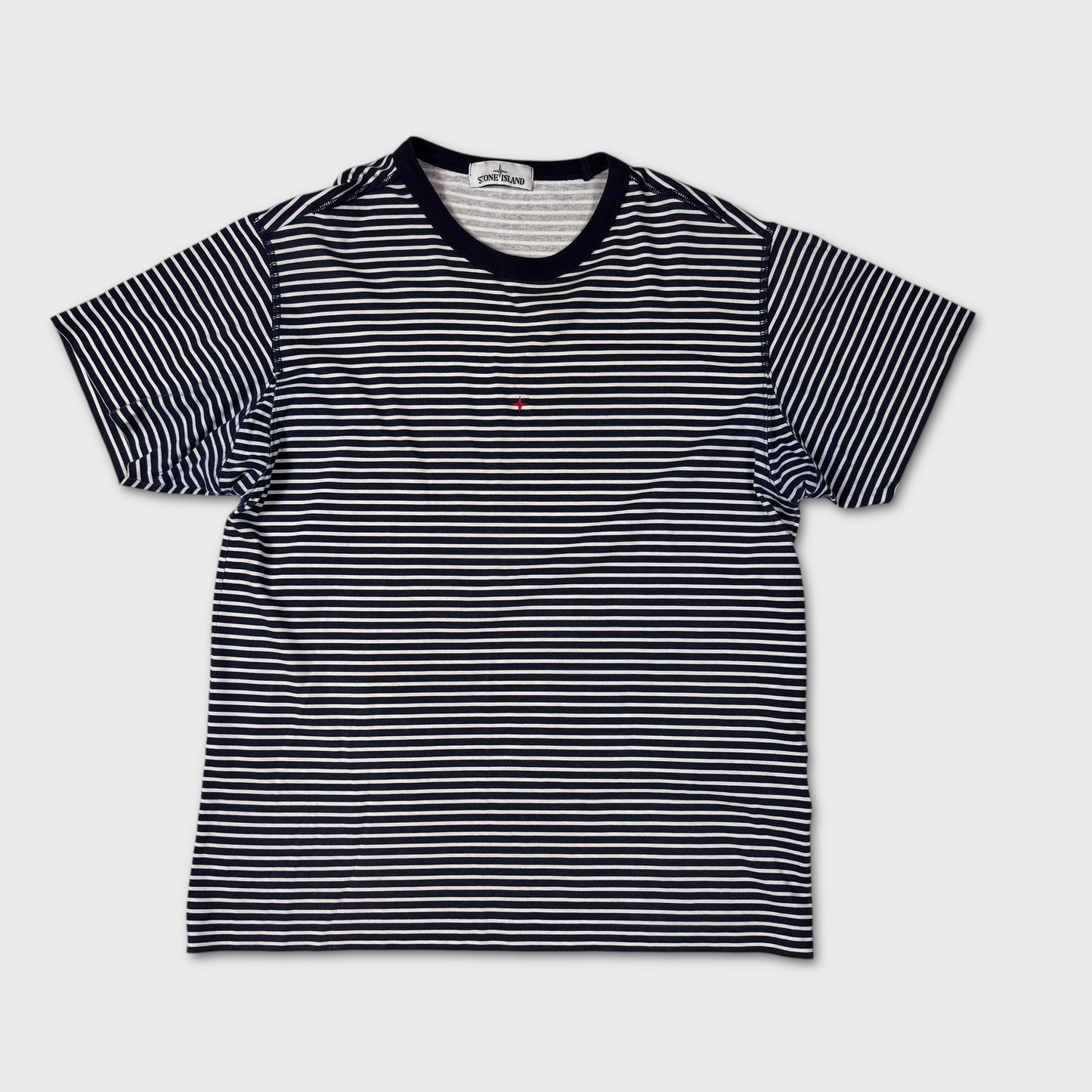 Stone Island Navy Marina Stripe T-Shirt XL