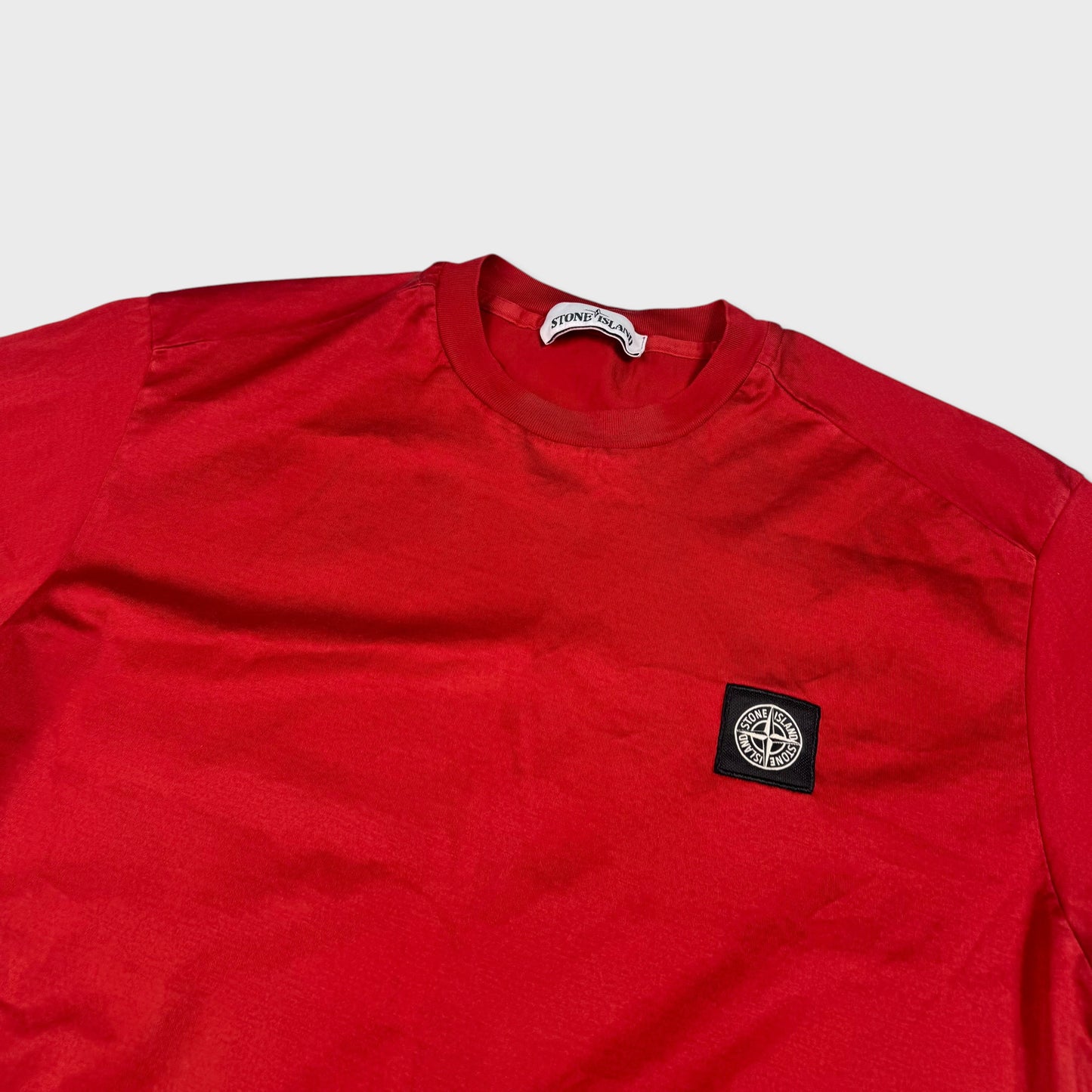 Stone Island Red Compass Logo T-Shirt M