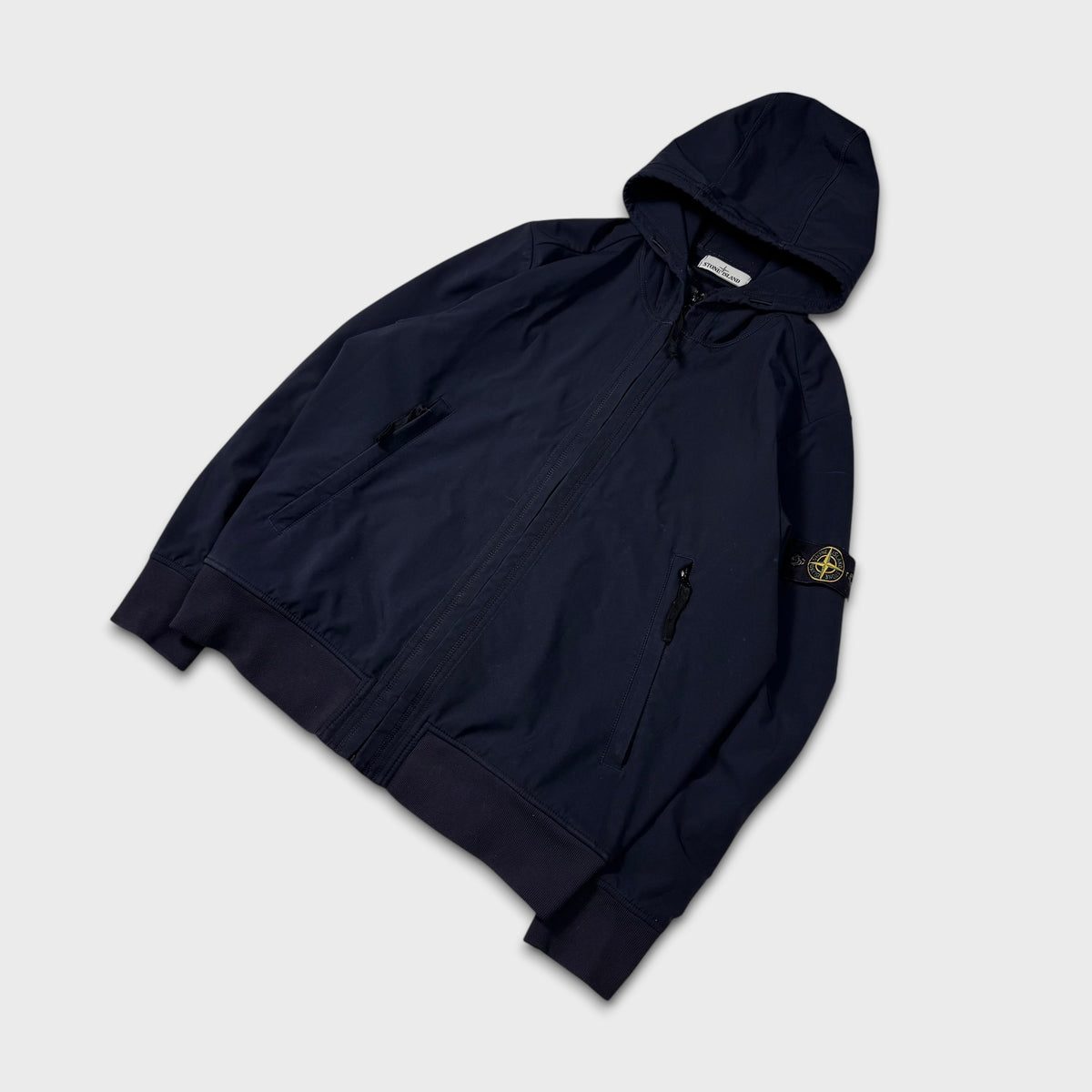 Stone Island Navy Soft Shell-R Jacket XXL