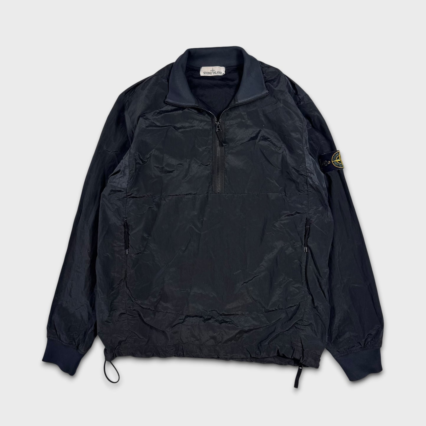 Stone Island Quarter Zip Nylon Metal Pullover Smock Jacket L