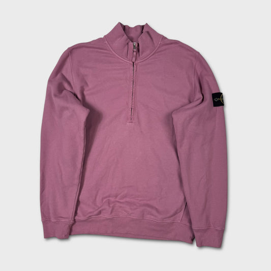 Stone Island Pink Quarter Zip Sweatshirt XL