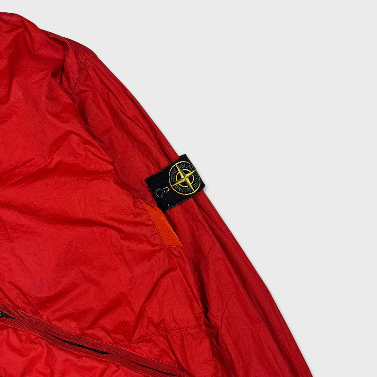 Stone Island Red Membrana-TC Hooded Jacket XXL