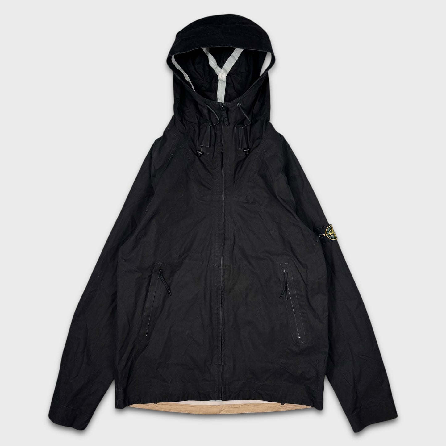 Stone Island 2008 Ventile Taped Seam Hooded Jacket XL