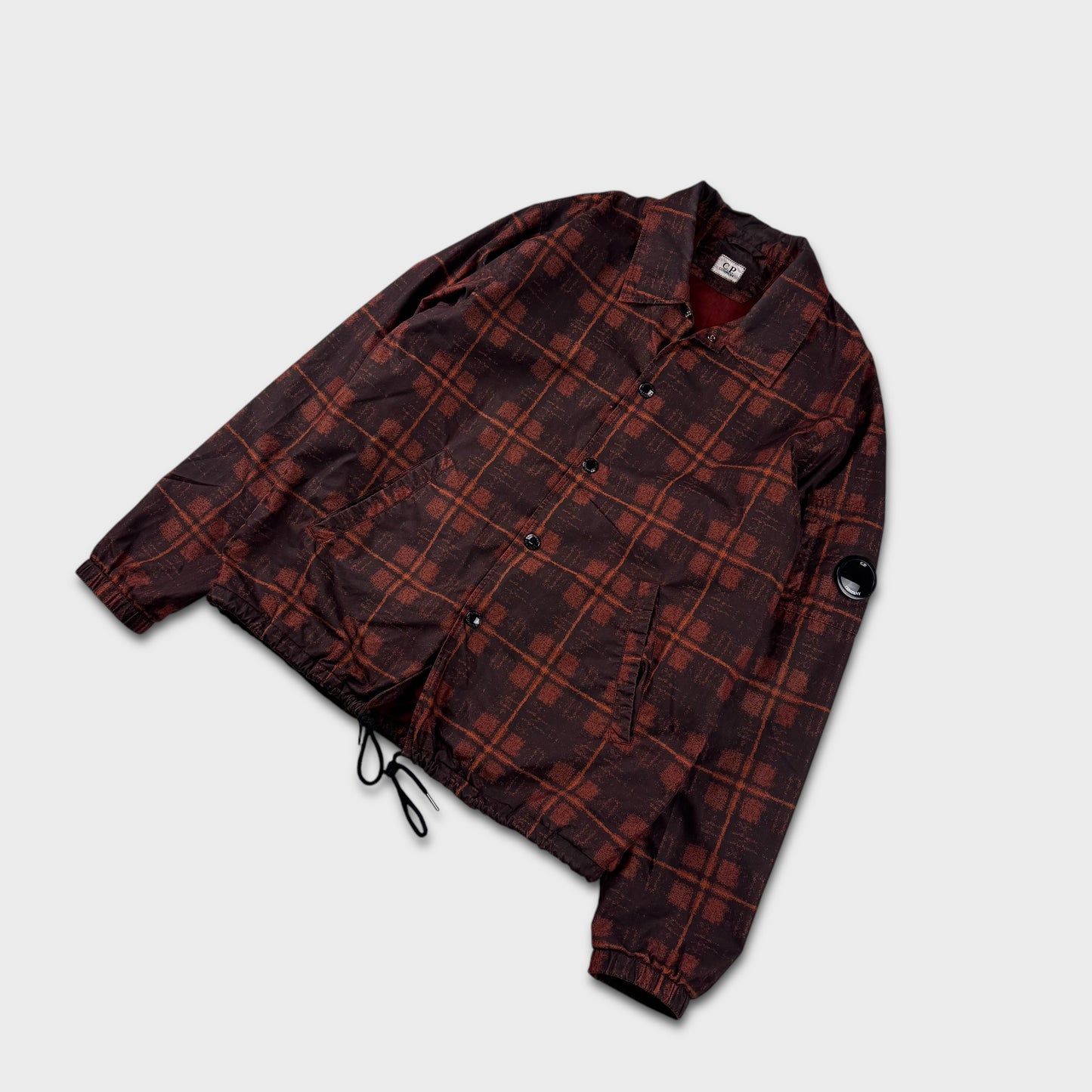 CP Company Lens Check ‘Chrome’ Overshirt Jacket L