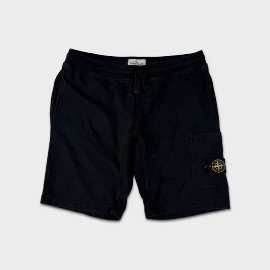Stone Island Black Cotton Shorts XXL