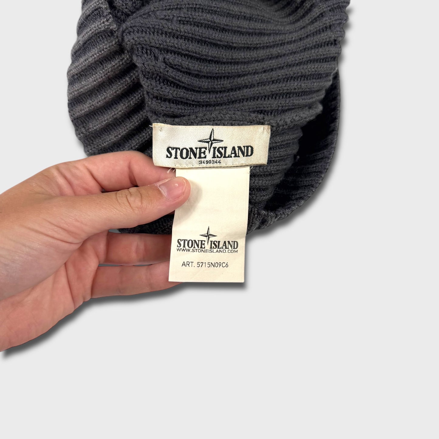 Stone Island Two-Tone Badge Beanie OS