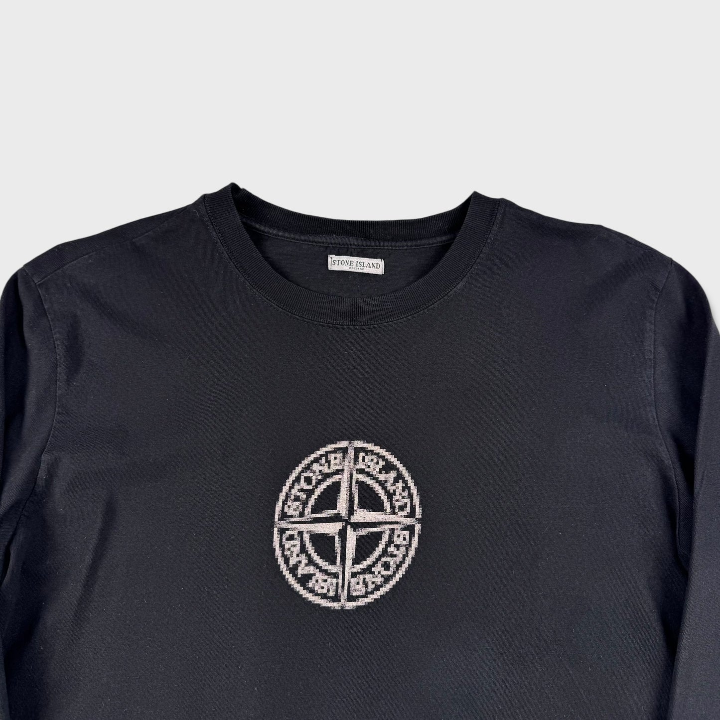 Stone Island Blur Logo Compass Longsleeve T-Shirt M