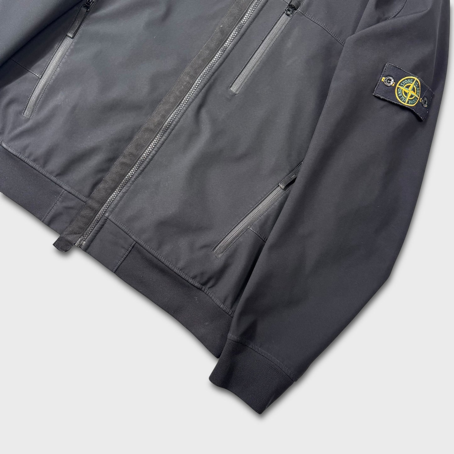 Stone Island Black Soft Shell-R Jacket XXL