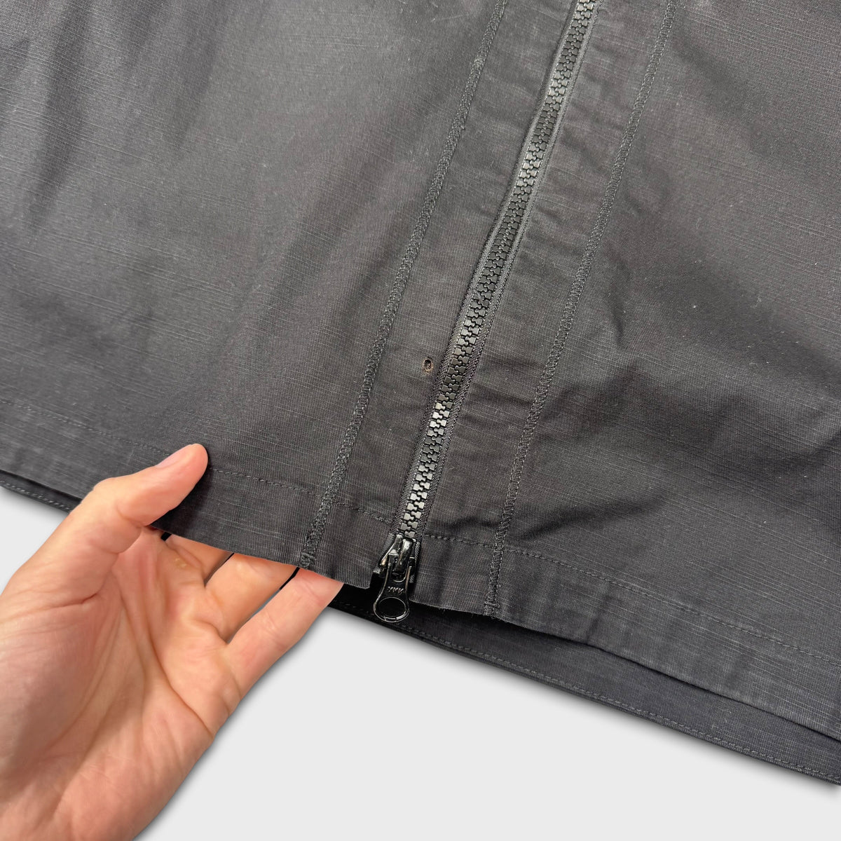 Stone Island Black Full Zip Overshirt M