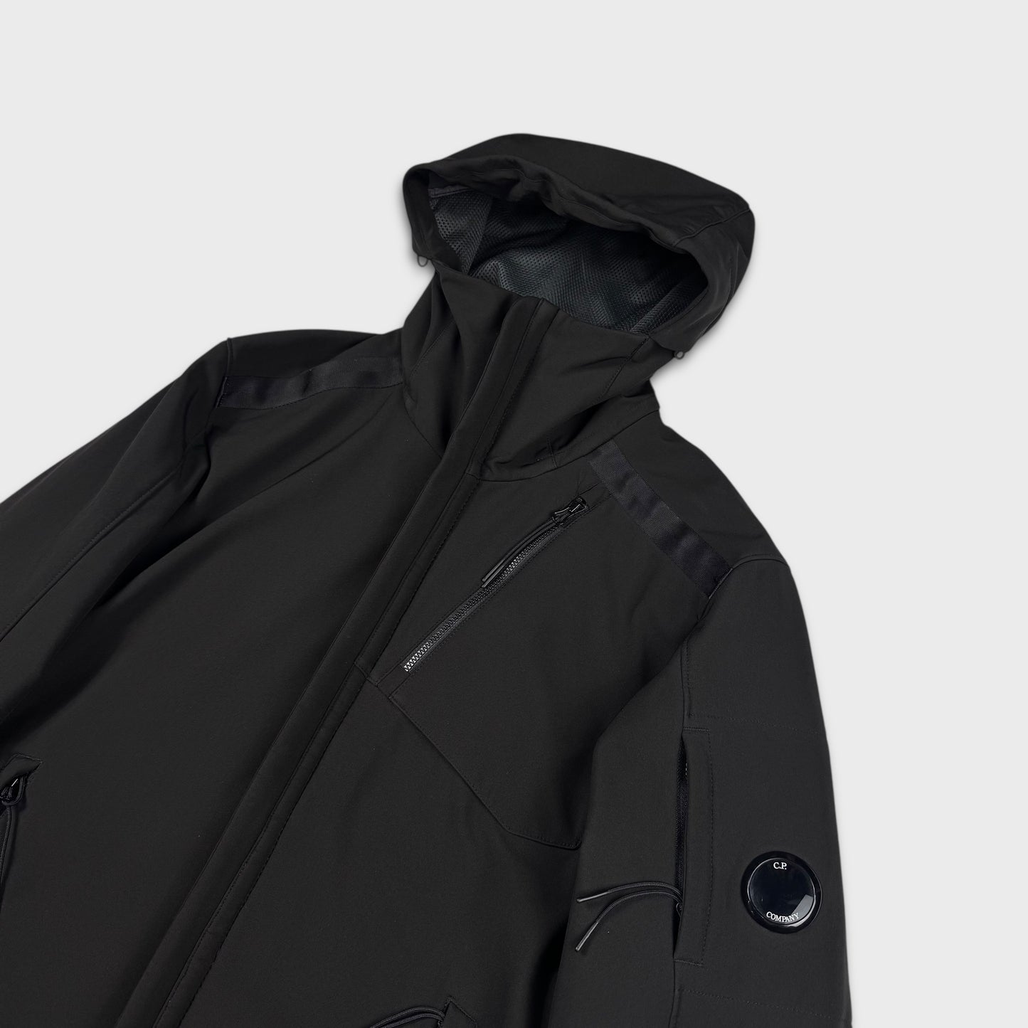 CP Company Soft Shell Fleece Hooded Parka Jacket M