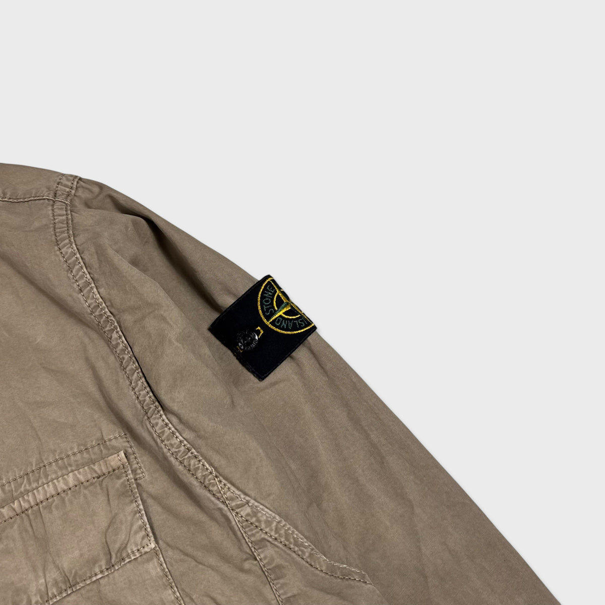 Stone Island Khaki Pullover Smock Jacket M